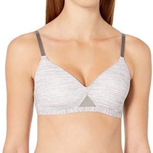 Hanes Women's Oh So Light  Wirefree Bra, XL  Gray